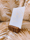Rectangle Affirmation Natural Wooden Card Stand